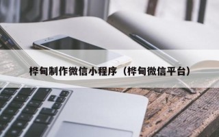 安丘桦甸制作微信小程序（桦甸微信平台）